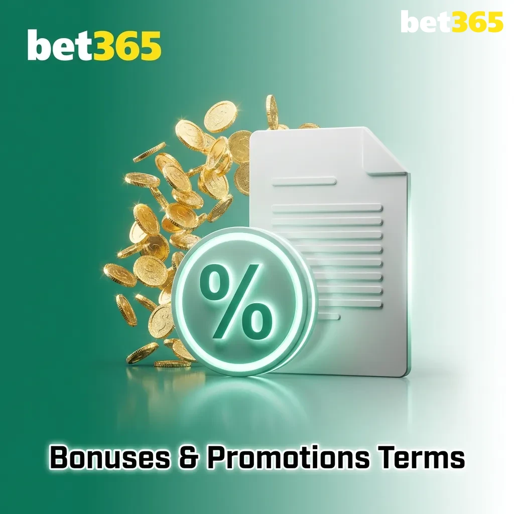 Bonuses and promotions terms document outlining eligibility, wagering requirements, and restrictions for platform users.