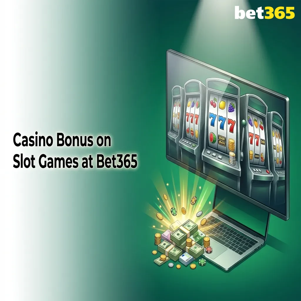 Bet365 casino promotions page showing slot bonus offers including welcome deposit match and loyalty rewards program