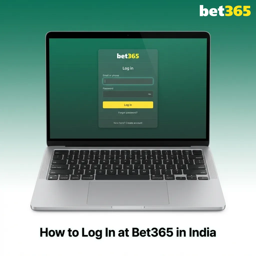 Bet365 India login screen showing email and password fields with two-factor authentication prompt