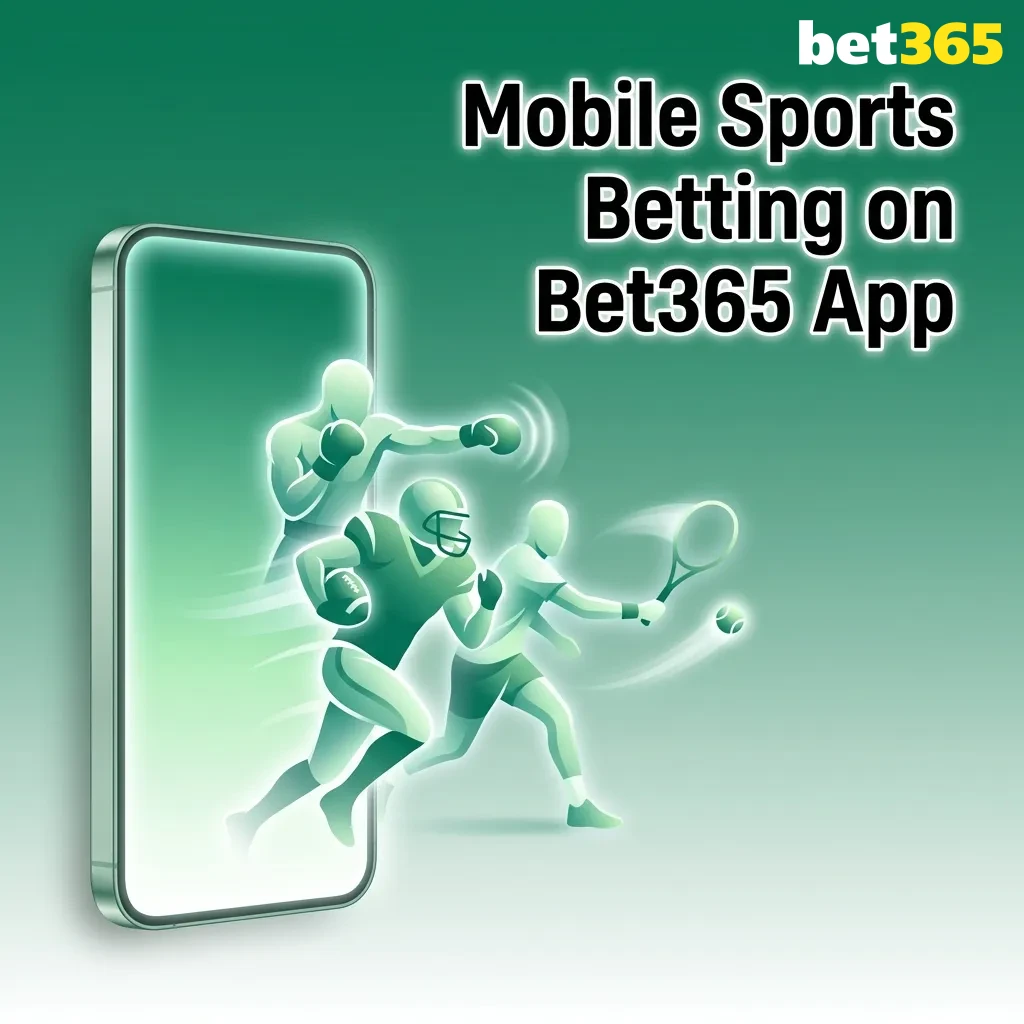 Bet365 mobile app interface showing sports betting options including cricket, football, tennis, and live betting features