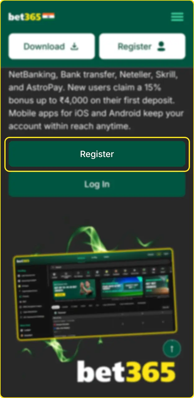 Follow the step-by-step registration guide on how to register at Bet365.
